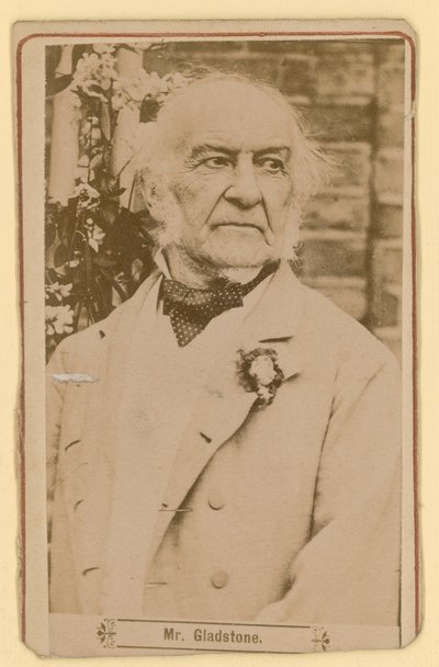 William Ewart Gladstone door English Photographer